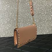 Valentino Garavani Rockstud Small Leather Crossbody Bag Pink Size 18.5 x 12 x 4 cm - 4