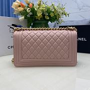 Chanel Boy Bag Grain Calfskin Pink Size 25 cm - 6