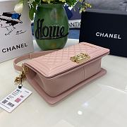 Chanel Boy Bag Grain Calfskin Pink Size 25 cm - 5