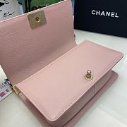 Chanel Boy Bag Grain Calfskin Pink Size 25 cm - 4