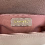 Chanel Boy Bag Grain Calfskin Pink Size 25 cm - 3