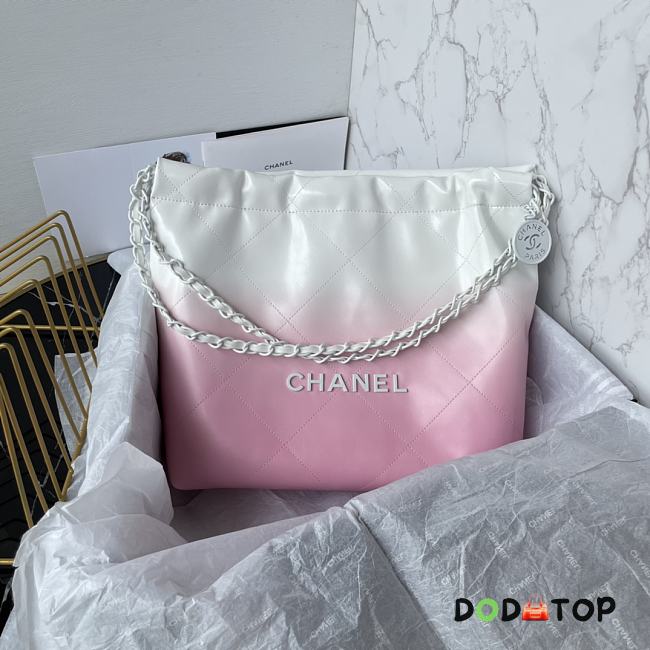 Chanel 22bag Tote Pink Bag Size 35 x 37 x 7 cm - 1