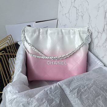 Chanel 22bag Tote Pink Bag Size 35 x 37 x 7 cm