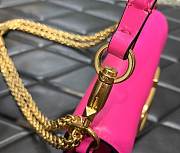 Valentino Garavani Vl­o­go Shoul­der Bag Pink Size 20 cm - 5