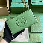 Gucci Blondie Zip-around Wallet Green Size 11 x 19.5 x 3 cm - 1