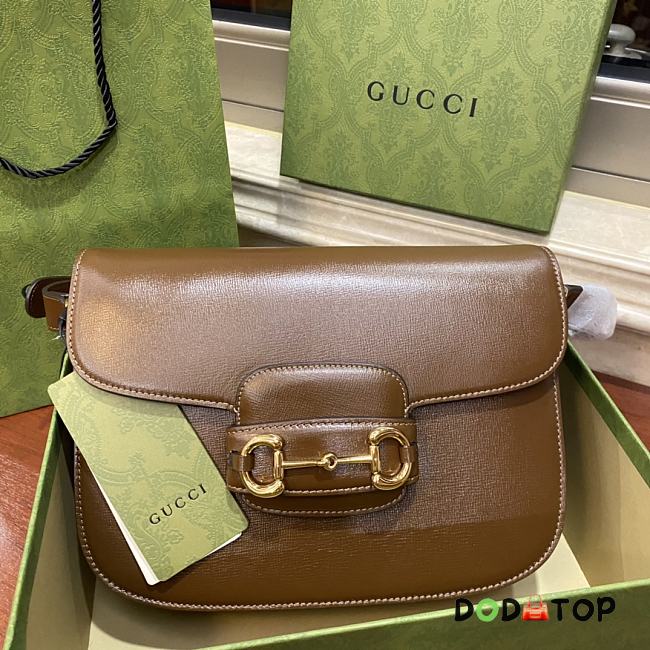 Gucci 1955 Horsebit Bag Brown Size 25 x 18 x 8 cm - 1