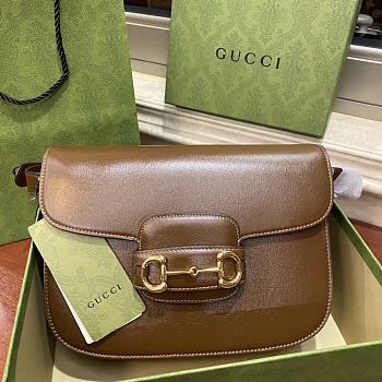 Gucci 1955 Horsebit Bag Brown Size 25 x 18 x 8 cm