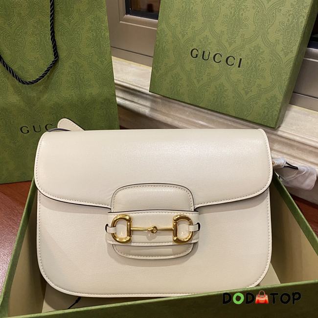 Gucci 1955 Horsebit Bag White Size 25 x 18 x 8 cm - 1