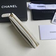 Chanel White Caviar Card Case Size 12 x 7.5 x 2.5 cm - 6