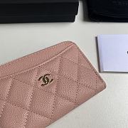 Chanel Pink Caviar Card Case Size 12 x 7.5 x 2.5 cm - 4