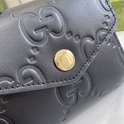 Gucci Black GG Leather Wallet Size 9.5 x 11 x 3 cm - 3