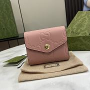 Gucci Pink GG Leather Wallet Size 9.5 x 11 x 3 cm - 1