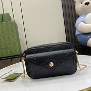 Gucci GG Super Mini Shoulder Bag Black Size 18 x 11 x 4 cm - 1