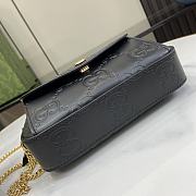 Gucci GG Super Mini Shoulder Bag Black Size 18 x 11 x 4 cm - 5