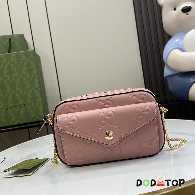 Gucci GG Super Mini Shoulder Bag Pink Size 18 x 11 x 4 cm - 1