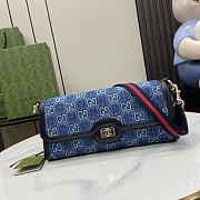  Gucci Luce Small Shoulder Bag Blue Size 27.5 x 12.5 x 6.5 cm - 1