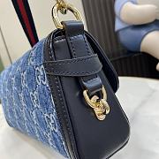  Gucci Luce Small Shoulder Bag Blue Size 27.5 x 12.5 x 6.5 cm - 6