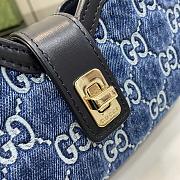 Gucci Moon Side Shoulder Bag Blue Size 12 x 24 x 5 cm - 4