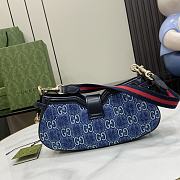 Gucci Moon Side Shoulder Bag Blue Size 12 x 24 x 5 cm - 5