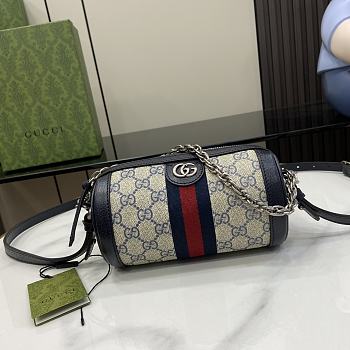 Gucci Ophidia Small Shoulder Bag Blue Size 18.5 x 10 x 10 cm