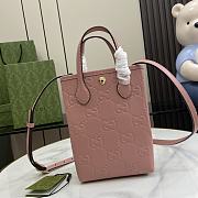 Gucci GG Super Mini Bag With Strap Pink Size 15 x 20 x 5 cm - 1