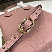 Gucci GG Super Mini Bag With Strap Pink Size 15 x 20 x 5 cm - 5