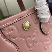 Gucci GG Super Mini Bag With Strap Pink Size 15 x 20 x 5 cm - 4