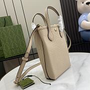 Gucci GG Super Mini Bag With Strap Beige Size 15 x 20 x 5 cm - 4