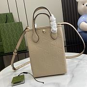 Gucci GG Super Mini Bag With Strap Beige Size 15 x 20 x 5 cm - 3