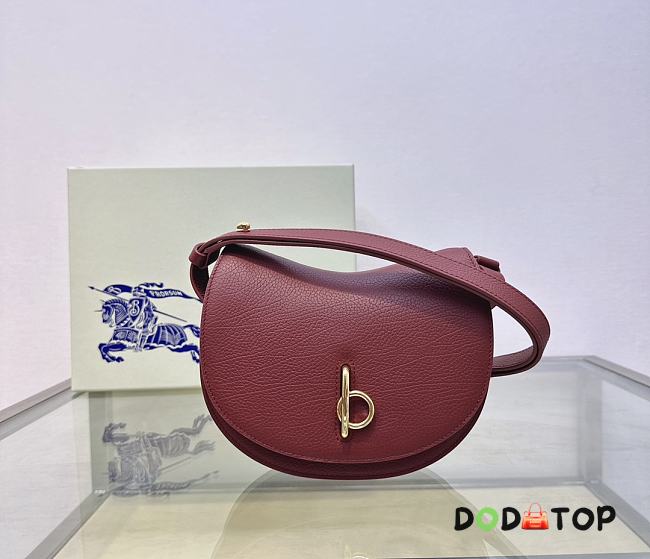 Burberry Mini Rocking Horse Saddle Bag Red Size 19 × 6 × 16 cm - 1