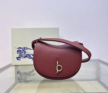 Burberry Mini Rocking Horse Saddle Bag Red Size 19 × 6 × 16 cm
