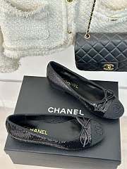 Chanel Black Ballet Flats - 4