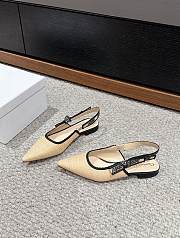 Dior J’adior Slingback Flats Black/Beige - 3