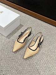 Dior J’adior Slingback Flats Black/Beige - 4