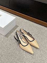 Dior J’adior Slingback Flats Black/Beige - 1