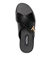 Tom Ford Preston Leather Slides Black - 2