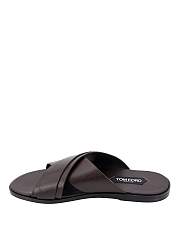 Tom Ford Preston Leather Slides Brown - 2