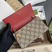 Gucci Brown GG Supreme Cherry Wallet On Chain Size 16.5 × 10 x 4.5 cm - 5