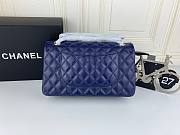 Chanel Flap Bag Navy Blue Lambsin Leather Size 25 cm - 5