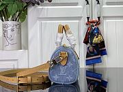 Louis Vuitton Nano Speedy Bag M11212 Light Blue Size 16 x 10 x 7.5 cm - 5