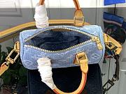 Louis Vuitton Nano Speedy Bag M11212 Light Blue Size 16 x 10 x 7.5 cm - 2