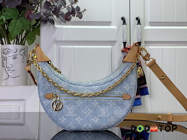 Louis Vuitton Loop Moon Bag M81098 Light Blue Size 23 x 13 x 6 cm - 1