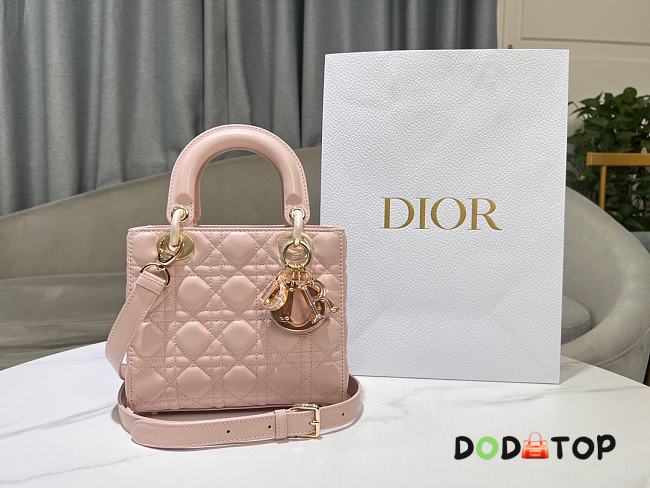 Dior Lady Small Pink Bag Size 20 x 17 x 8 cm - 1