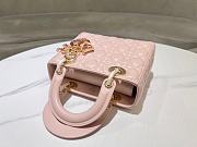 Dior Lady Small Pink Bag Size 20 x 17 x 8 cm - 6