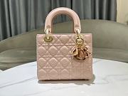 Dior Lady Small Pink Bag Size 20 x 17 x 8 cm - 3