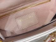 Dior Lady Small Pink Bag Size 20 x 17 x 8 cm - 2