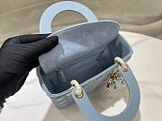 Dior Lady Small Blue Bag Size 20 x 17 x 8 cm - 5