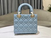 Dior Lady Small Blue Bag Size 20 x 17 x 8 cm - 6