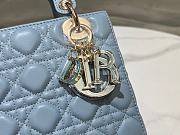 Dior Lady Small Blue Bag Size 20 x 17 x 8 cm - 2