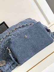 Chanel 22 Denim Garbage Bag Size 35 x 37 x 7 cm - 5